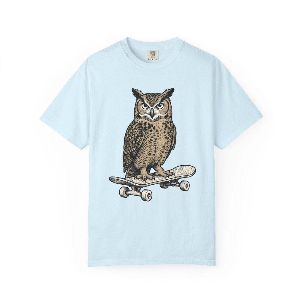 Owl Skateboarding Shirt Sports Wildlife Unisex Gift Sketch product image 2