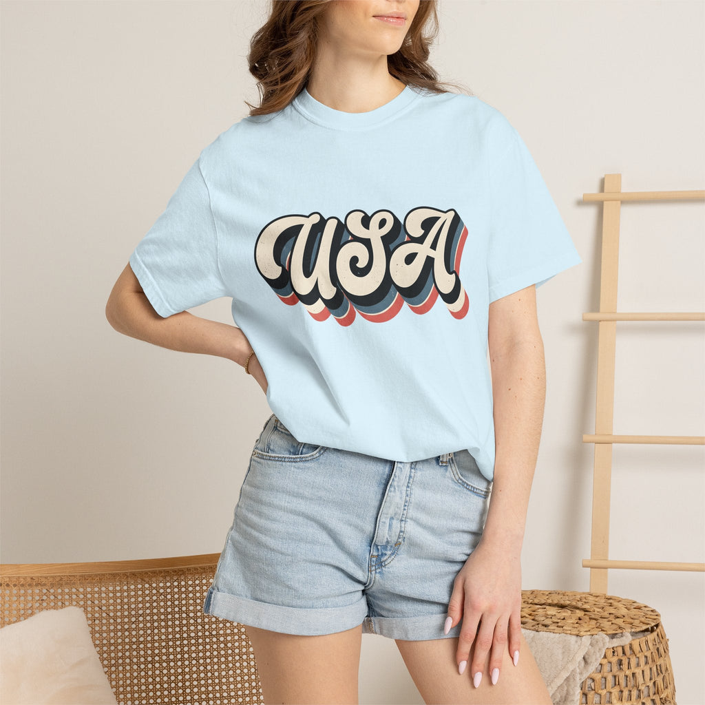Usa Script Shirt America/4th Of July Patriotic Unisex Gift product image 9