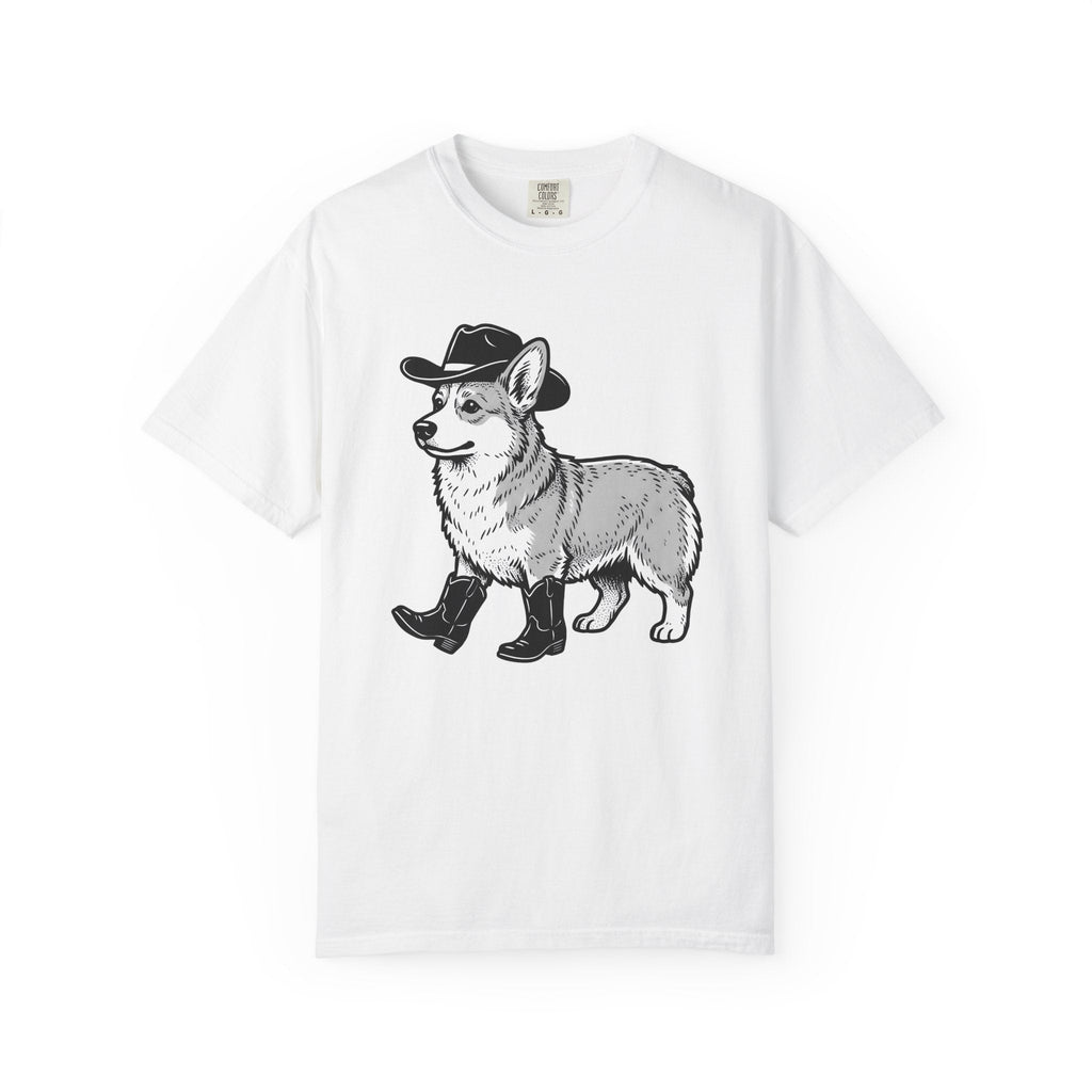 Corgi Pet Shirt Cowgirl Animal Gift for Women Cartoon Tee product image 1