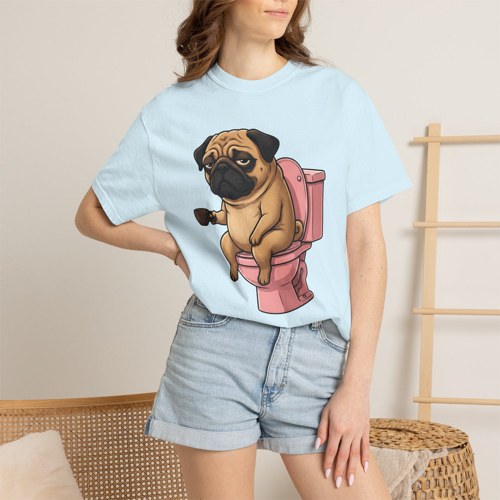 Pug Mocha Shirt Dog Satire Unisex Gift Animated Tee Pugs product image 9