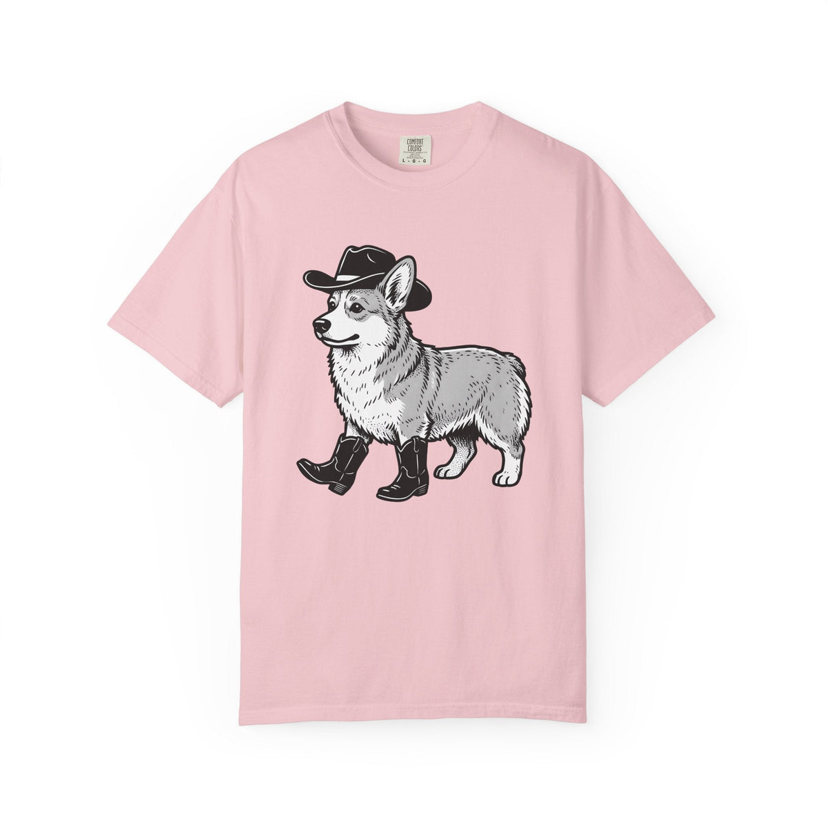 Corgi Pet Shirt Cowgirl Animal Gift for Women Cartoon Tee product image 3