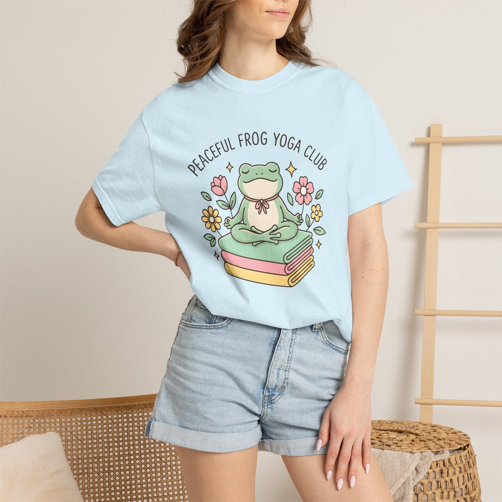 Frog Pose Shirt Yoga Wildlife Unisex Gift Cartoon Tee Asana product image 9