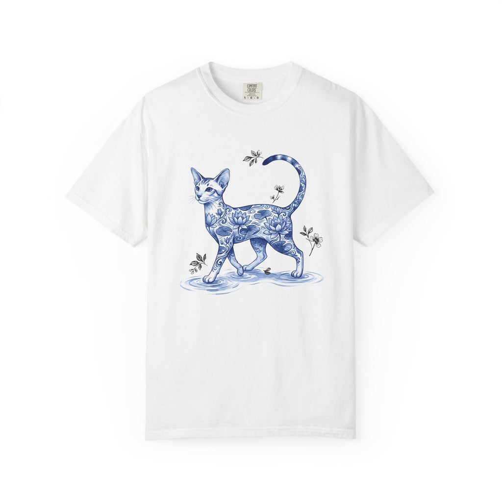Flower Cat Shirt Unisex Gift Floral Tee Kitty T-Shirt Fan product image 1