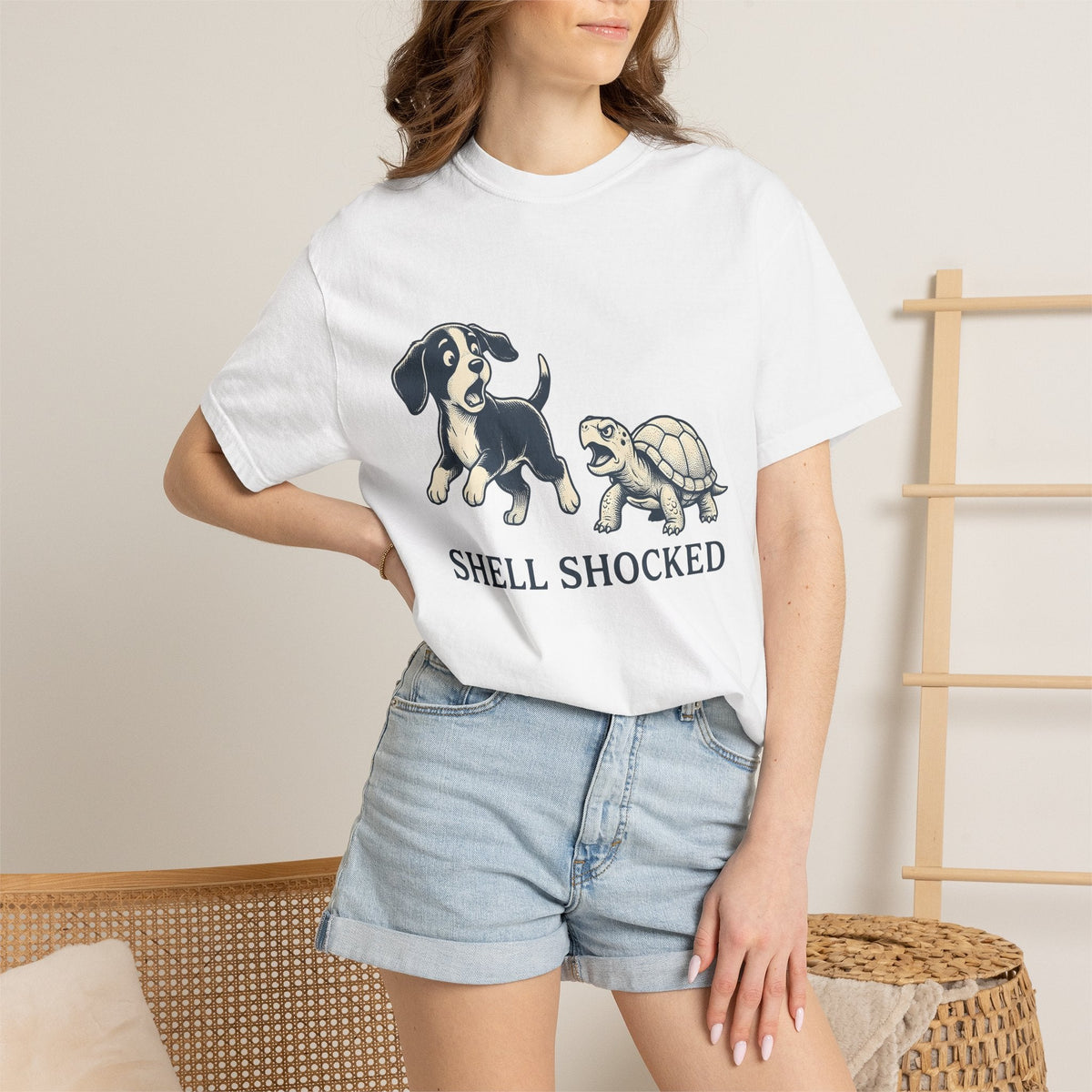 Dog Turtle Art Shirt Wildlife Unisex Gift Classic Tee product image 6