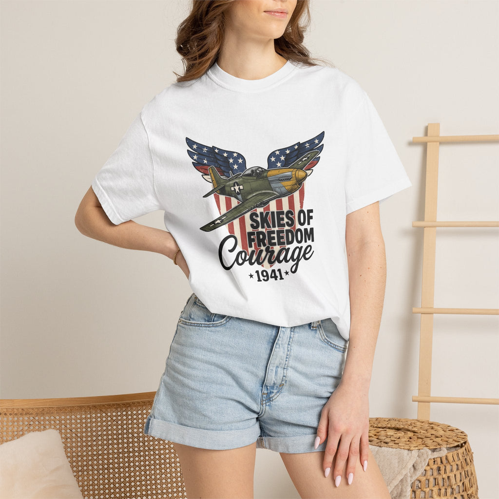 Fighter Plane Shirt America Military Unisex Gift Vintage product image 6