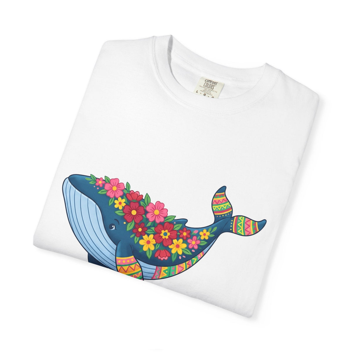 Whale Flower Shirt Animals & Flowers Sea Unisex Gift Hippie product image 5