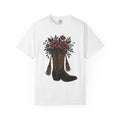 Cowgirl Boot Floral Shirt Rodeo Gift for Women Ethnic Tee product image 1