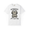 Tabby Cat Headphones Shirt Introvert Unisex Gift Vintage product image 1