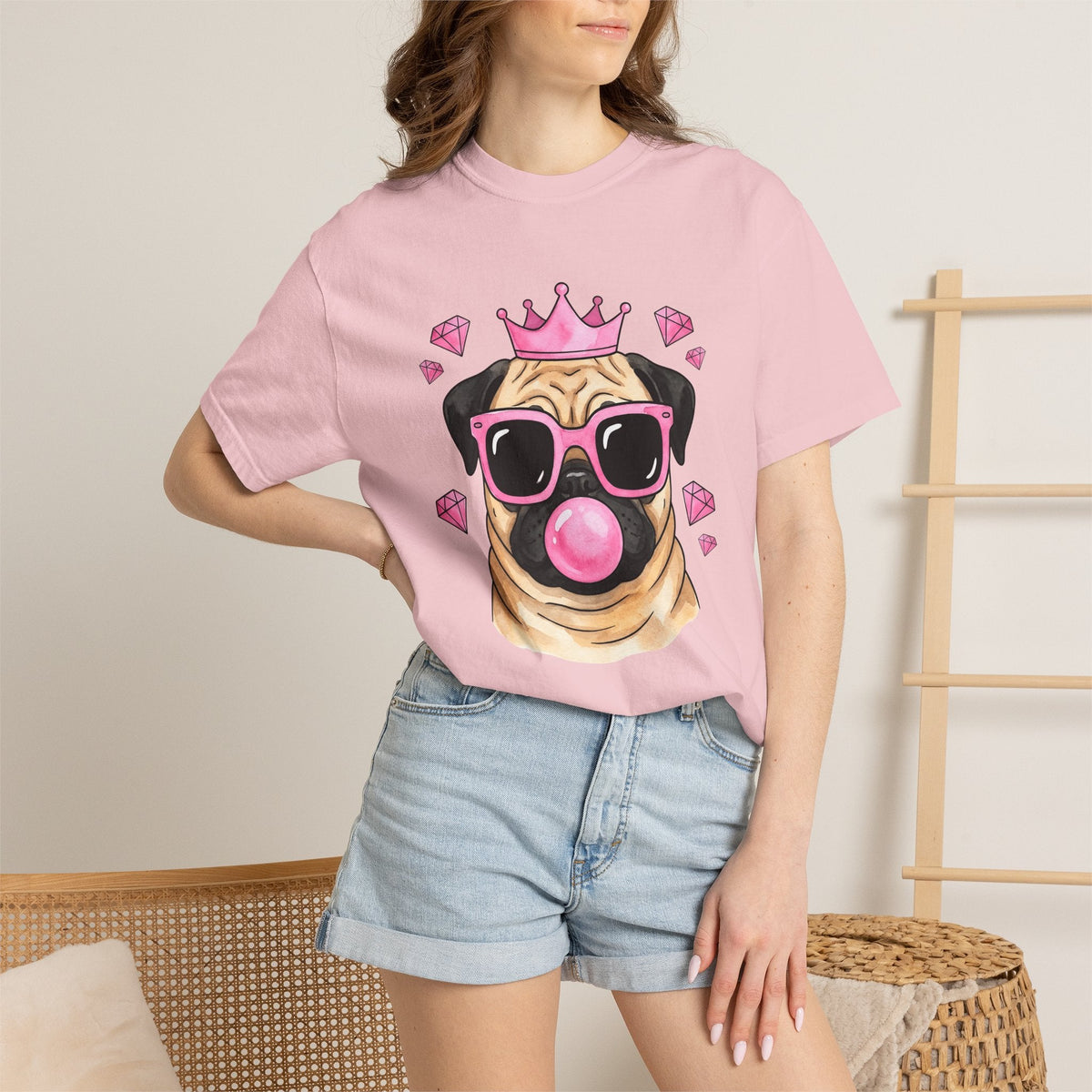 Pug Dog Shirt St. Valentines Day Unisex Gift Cute Tee product image 12