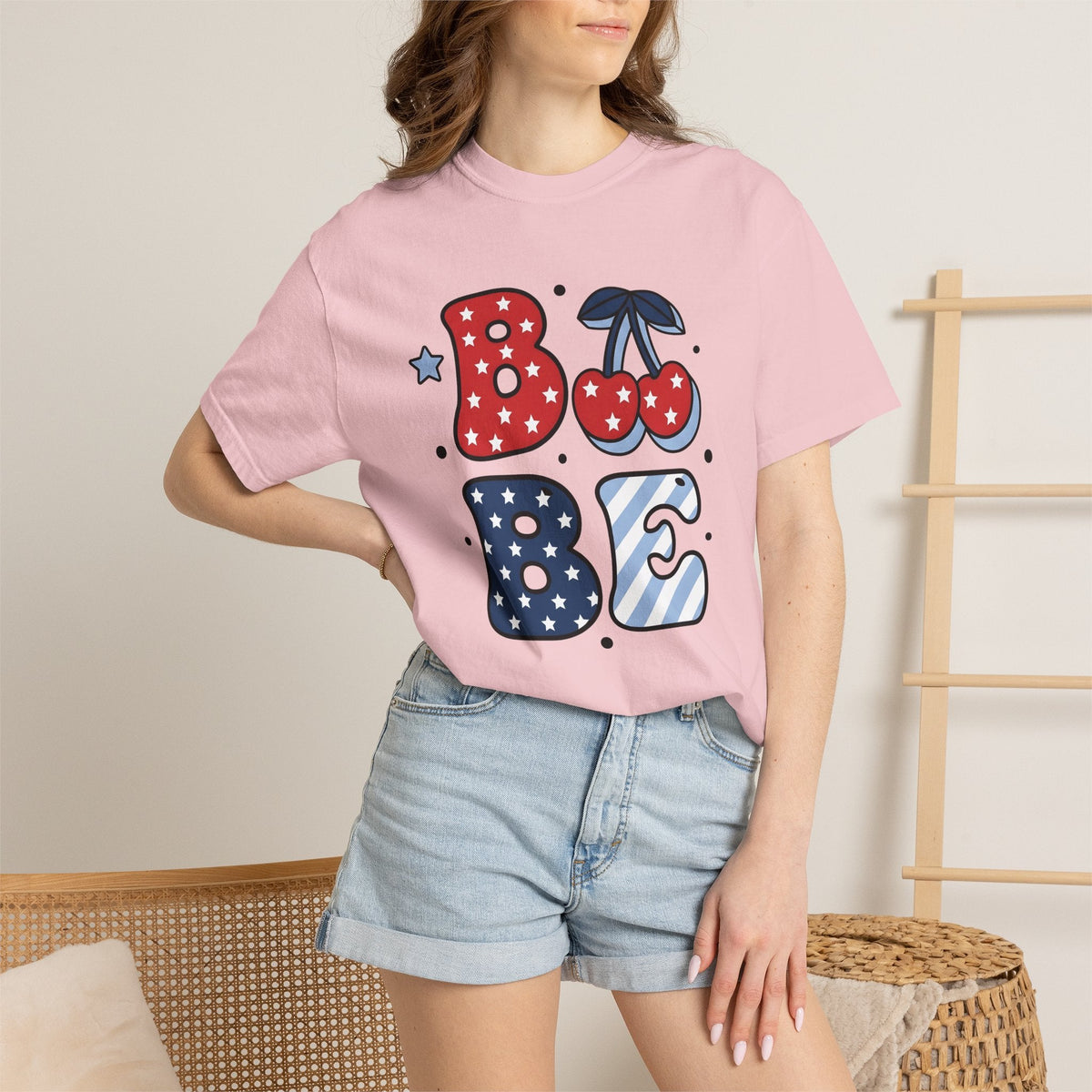 Cherry Star Graphic Shirt 4th Of July Patriotic Unisex Gift product image 12