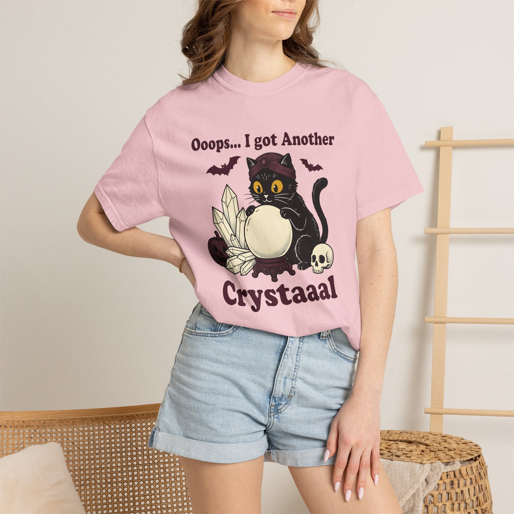 Black Cat Crystal Ball Cartoon T-Shirt – Halloween Witchy product image 12