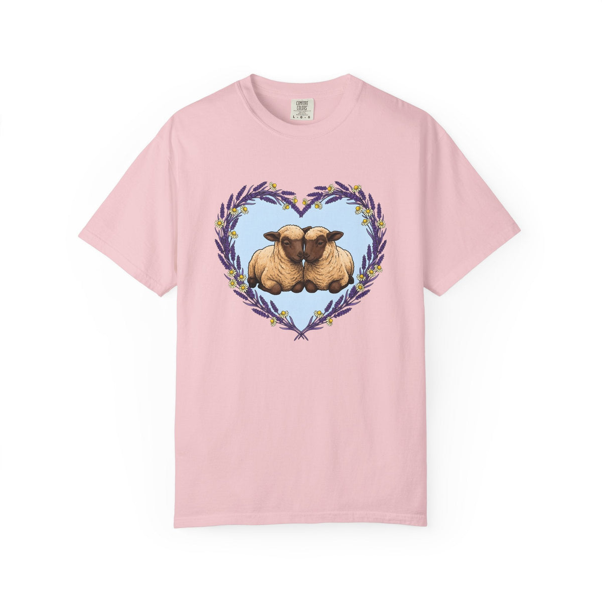 Sheep Couple Shirt Cute Pet Unisex Gift Sketch Tee Ewe product image 3