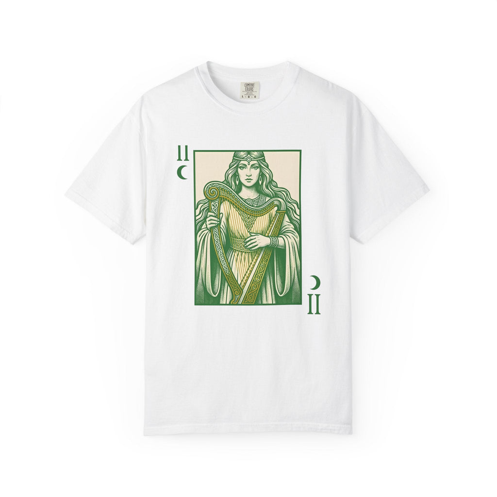 Celtic Goddess Harp Shirt St. Patrick's Day Myth Gift Women product image 1