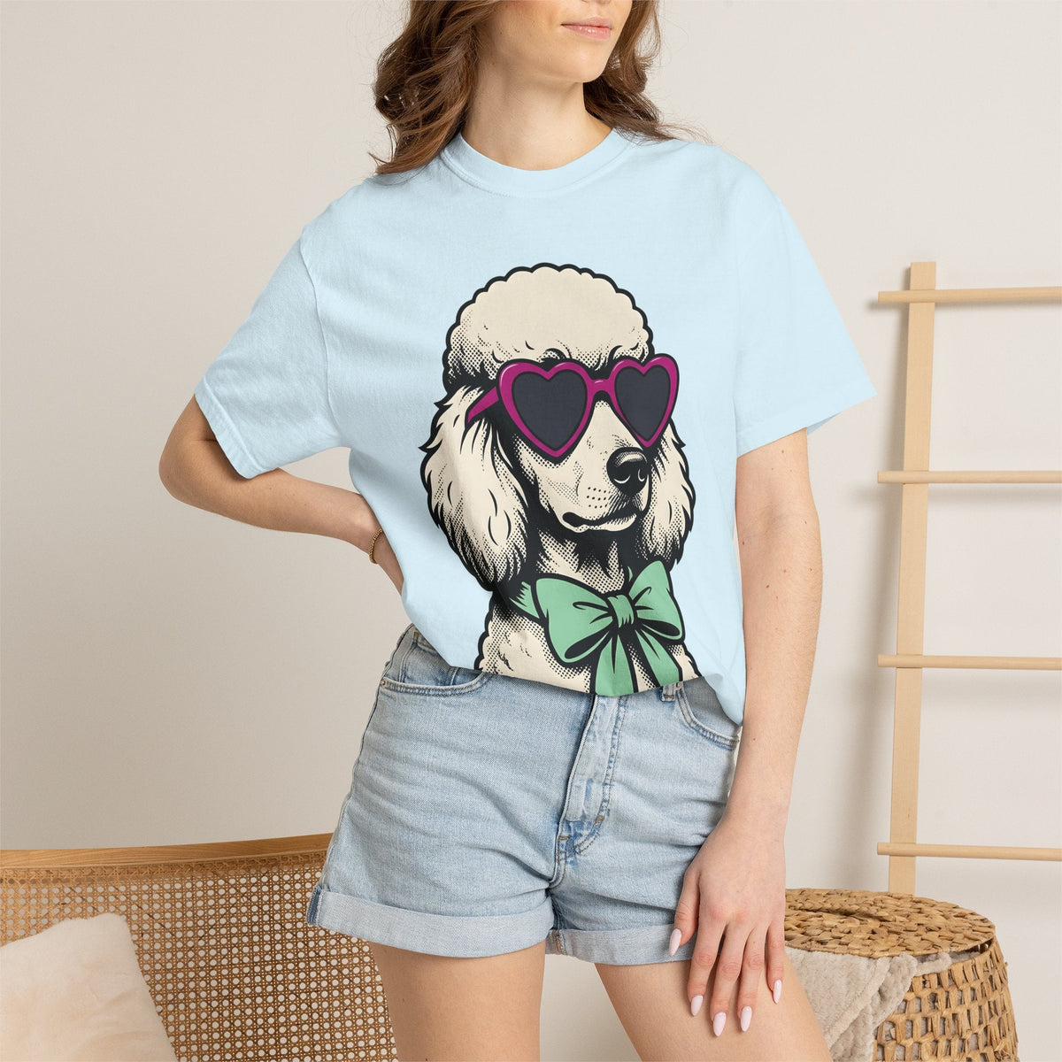 Poodle Dog Shirt Fashion Gift Women Cartoon Tee T-Shirt Fan product image 9