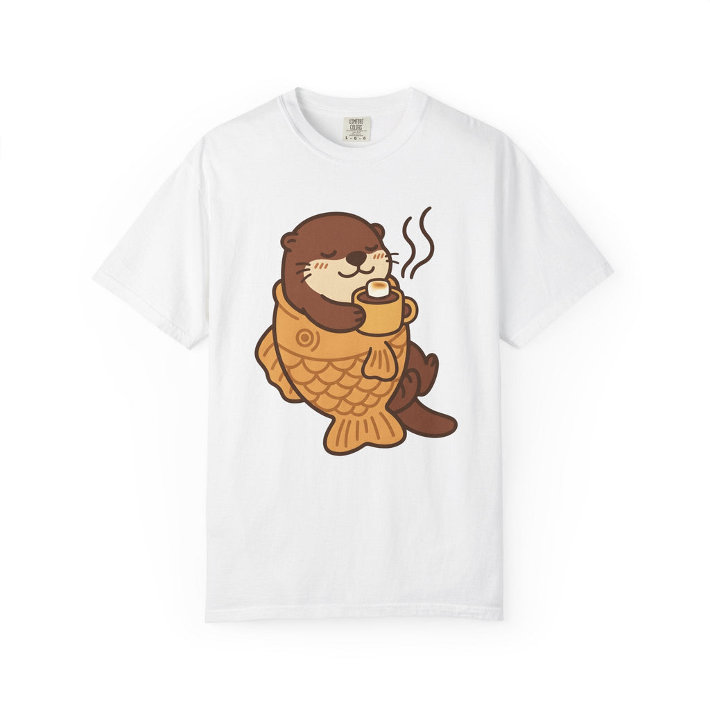 Otter Cupcake Shirt Coffee Wildlife Unisex Gift Cute Tee product image 1