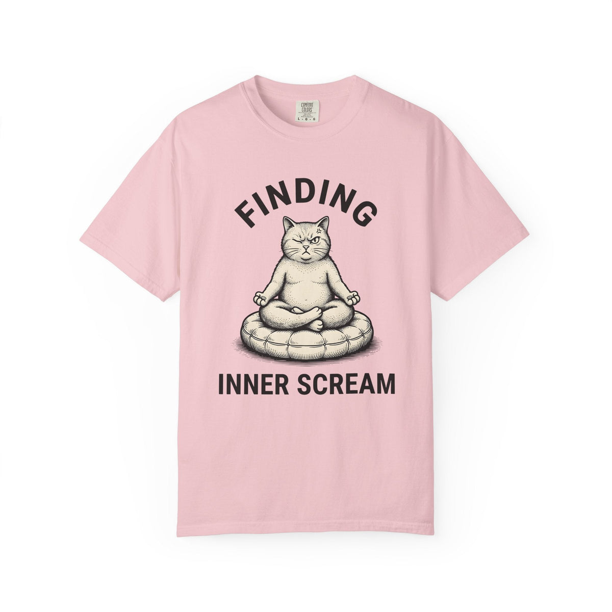 Zen Cat Shirt Fitness Unisex Gift Retro Tee Kitty T-Shirt product image 3