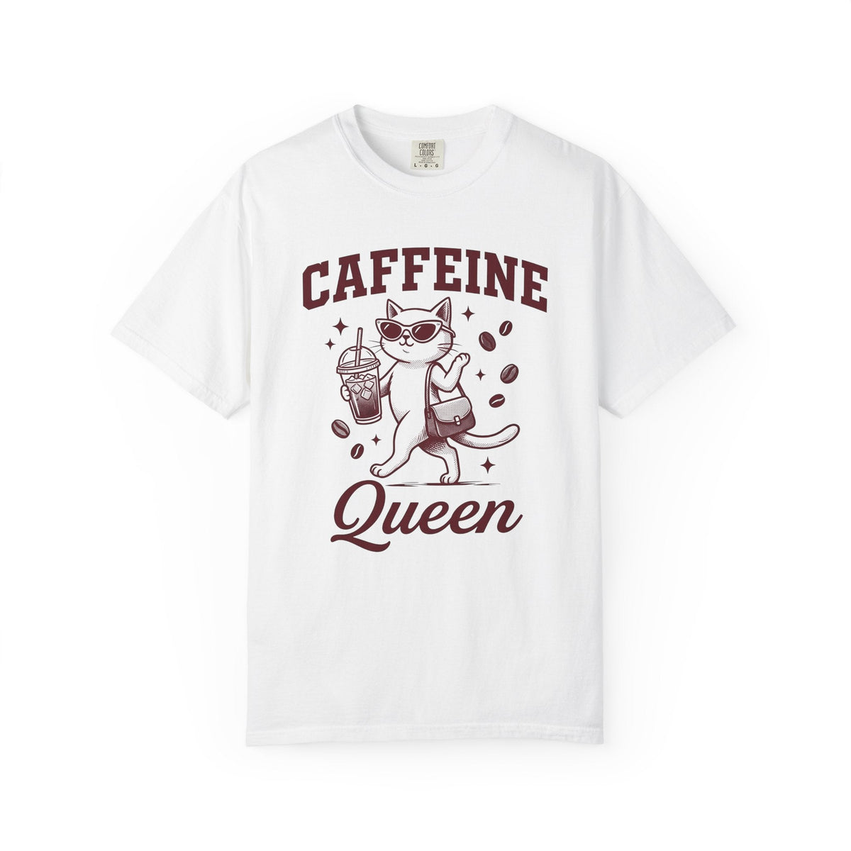 Cat Sunglasses Shirt Coffee Unisex Gift Vintage Tee Kitty product image 1