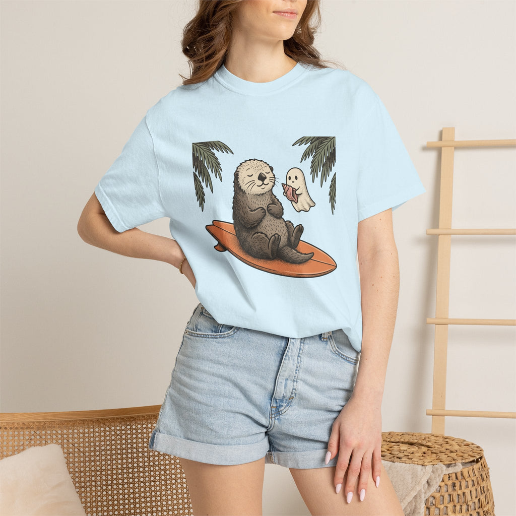 Otter Board Shirt Sports Shore Unisex Gift Adorable Tee product image 9