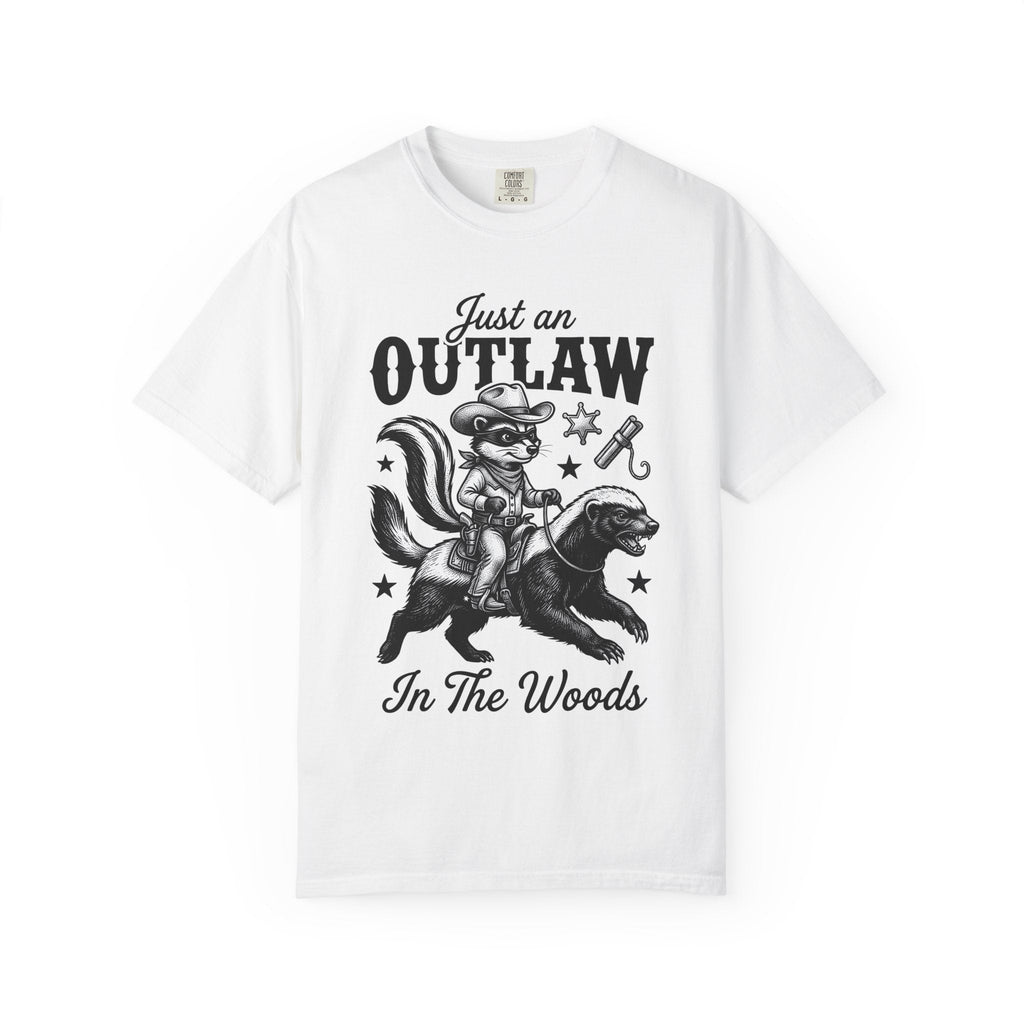 Raccoon Cowboy Retro T-Shirt – Funny Western Wildlife product image 1