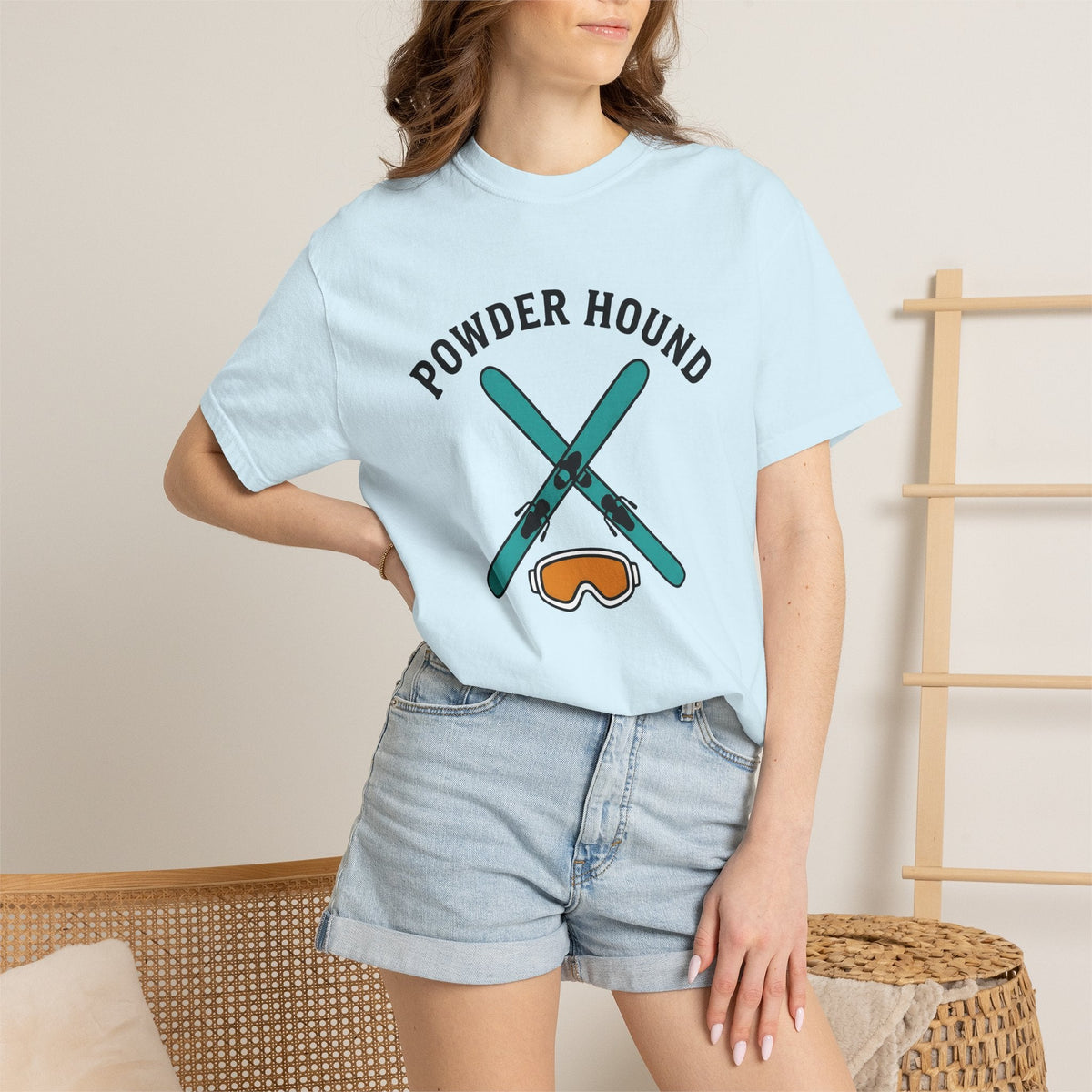 Crossed Snow Skis Shirt Skiing Ice Unisex Gift Sleek Tee product image 9