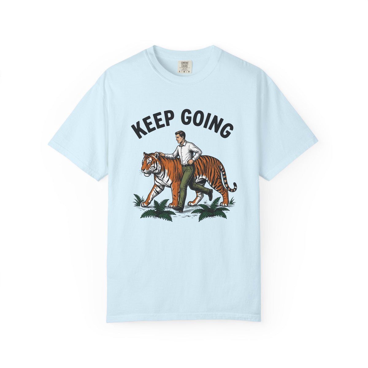 Dude Tiger Shirt Motivational Critter Unisex Gift Antiqued product image 2