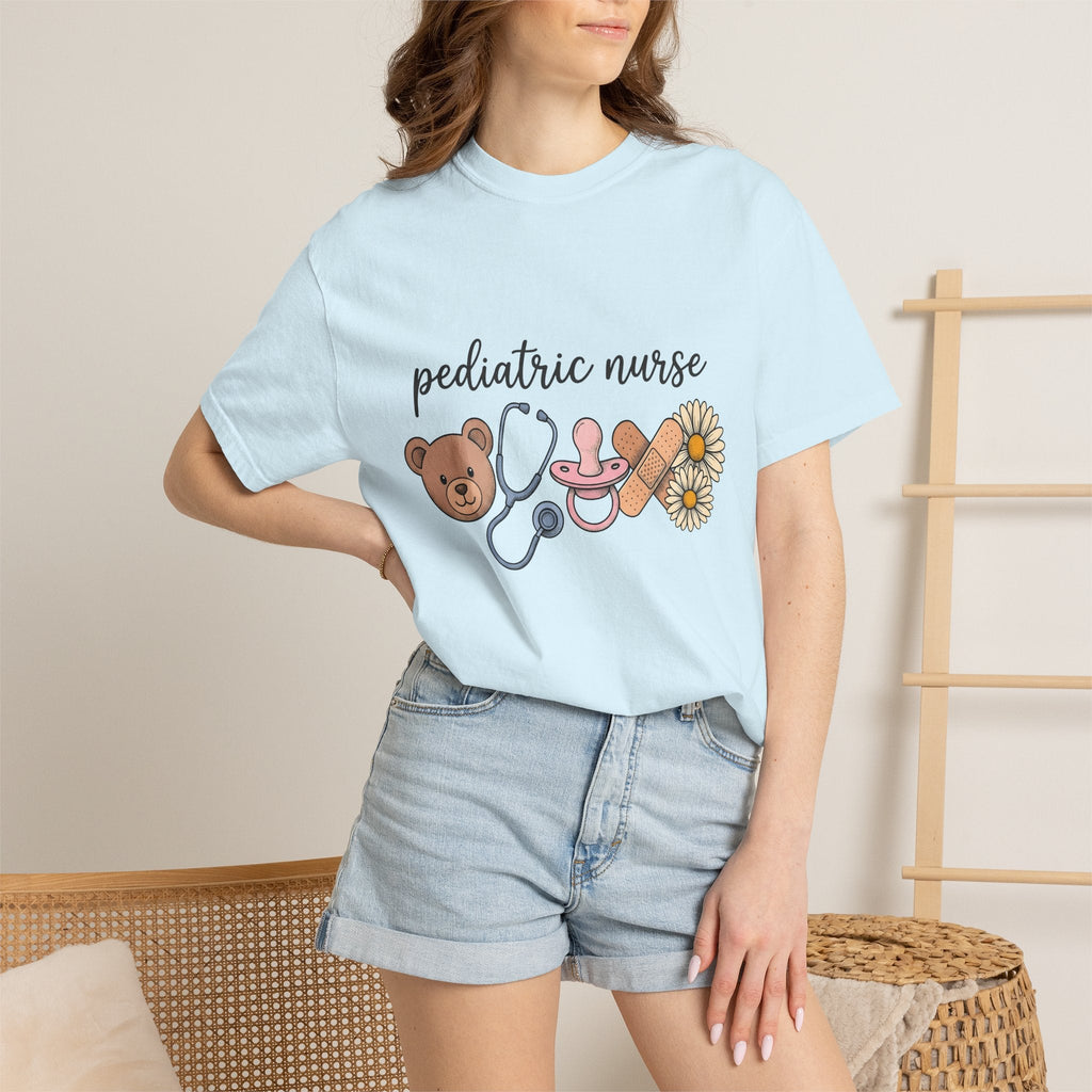 Teddy Bear Stethoscope Pacifier Shirt Nurse Care Unisex product image 9