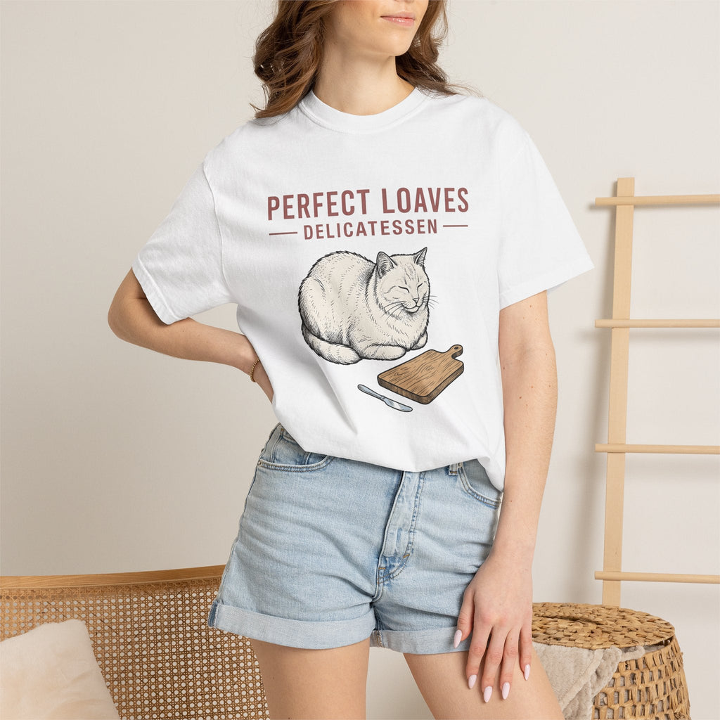 Loaf Cat Shirt Foodie Gift for Women Hand Drawn Tee Kitty product image 6