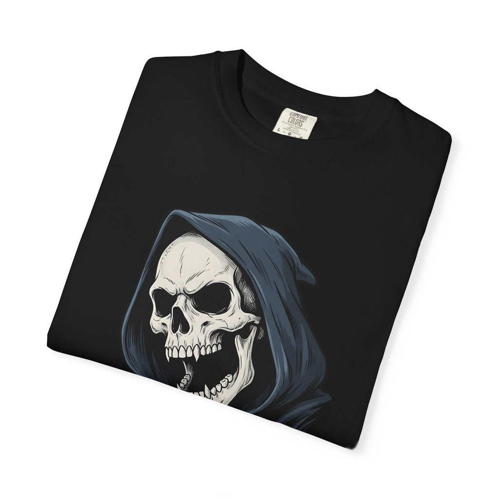 Grim Reaper Tattoo Style T-Shirt – Spooky Halloween Dark product image 15