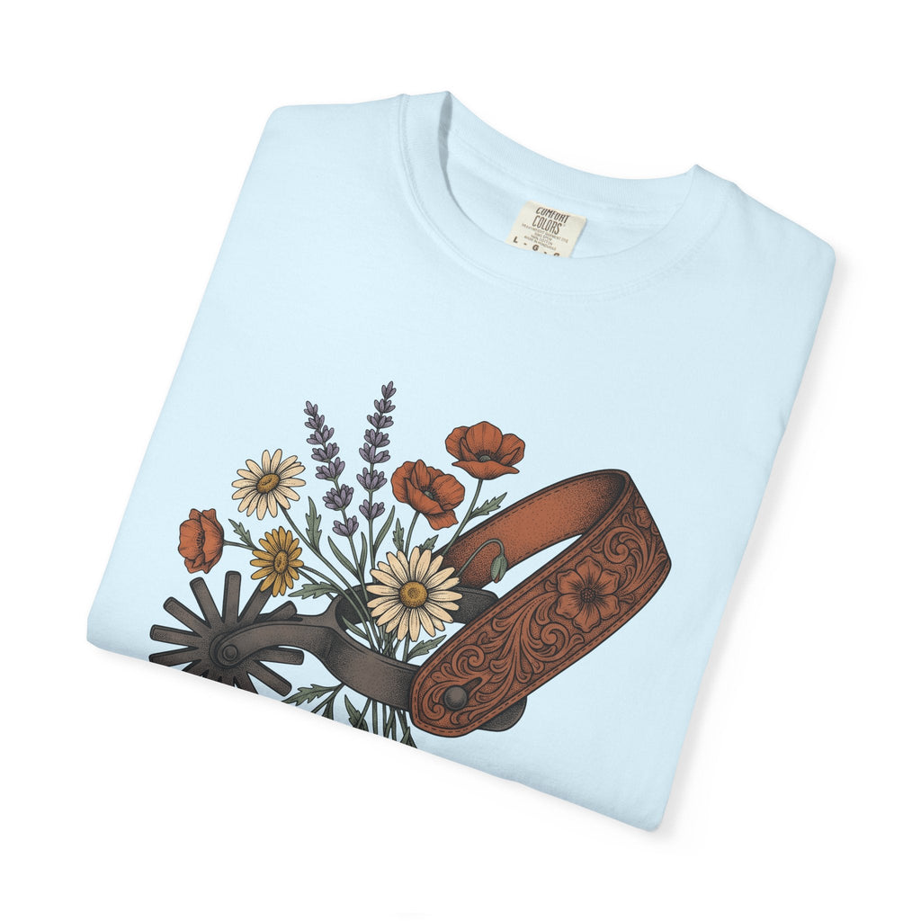 Cowboy Spur Shirt Cowgirl Blossom Gift for Women Rustic Tee product image 8