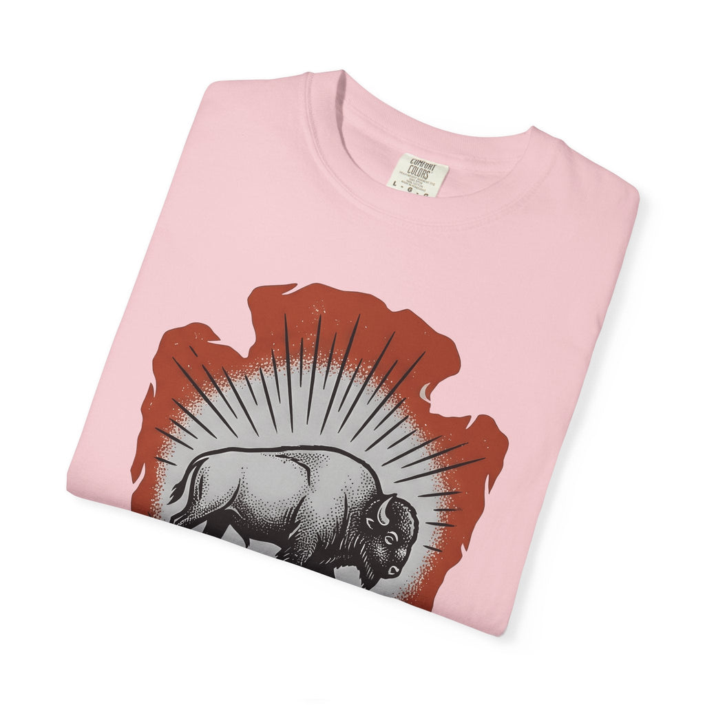 Buffalo Design Shirt Animal Wilderness Unisex Gift Retro product image 11