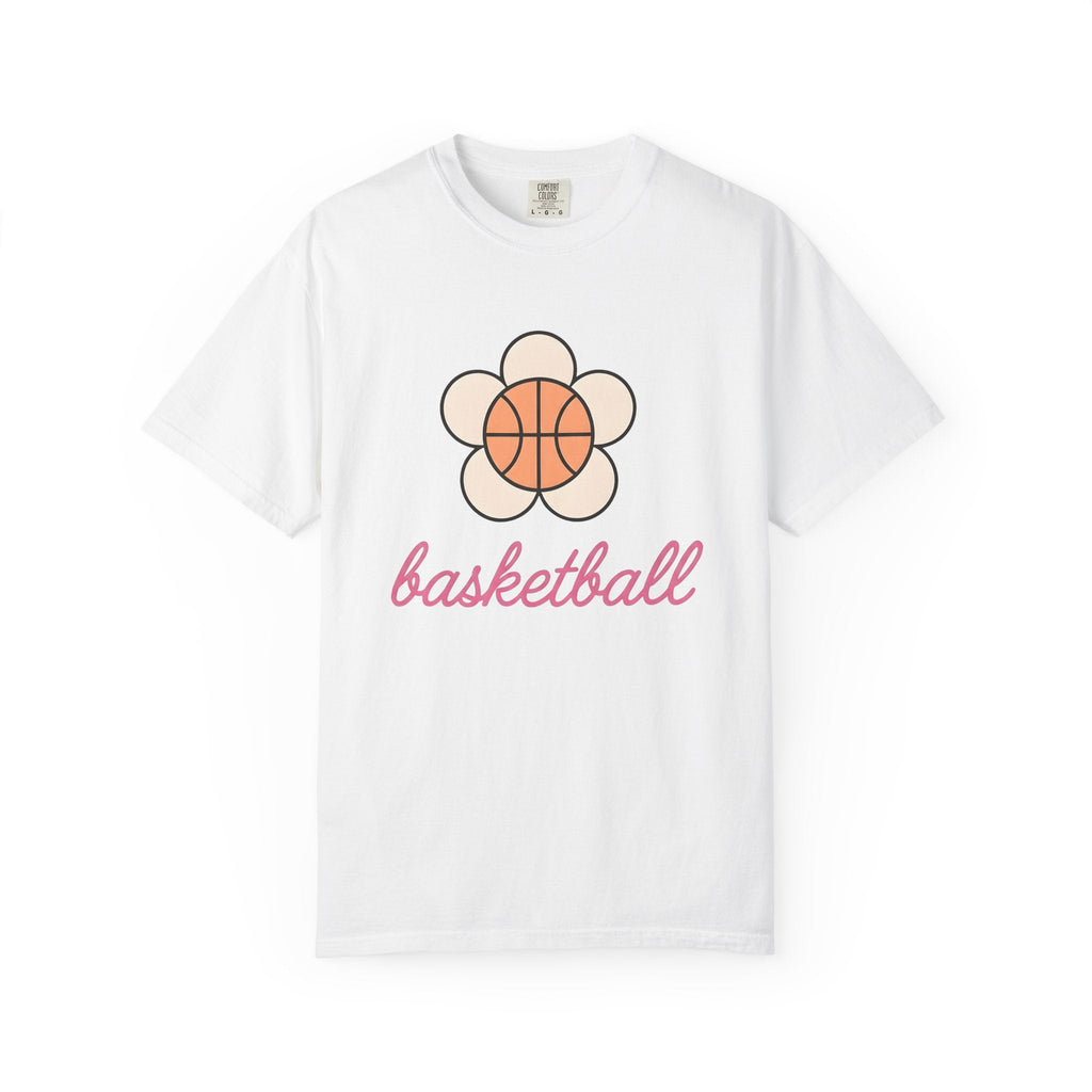 Basketball Petal Shirt Garden Unisex Gift Flat Tee Flower product image 1