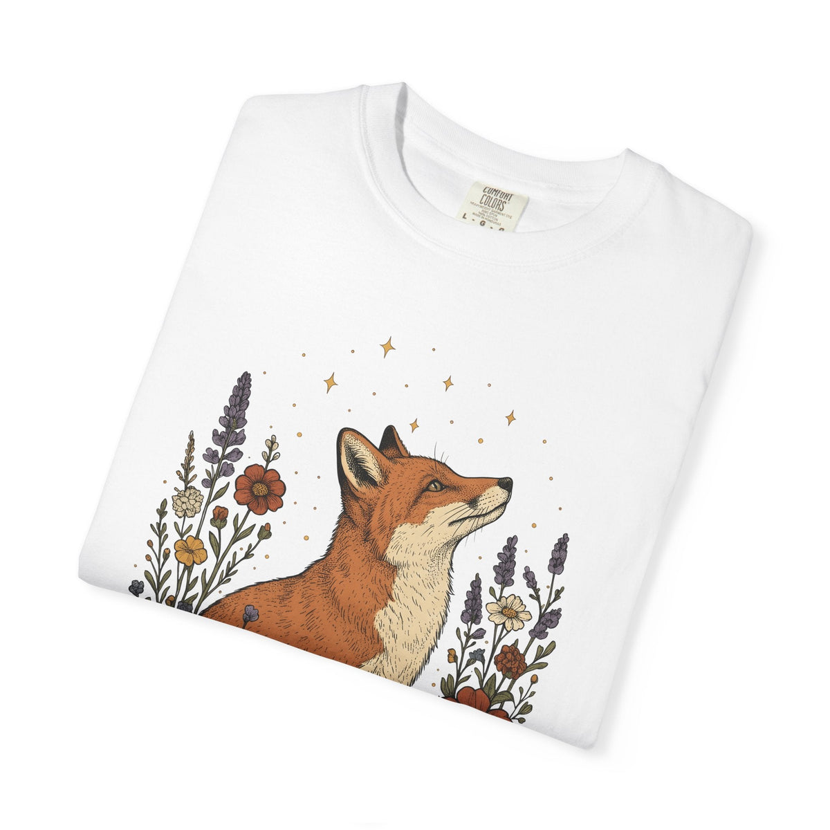 Fox Blossom Shirt Animals & Flowers Trees Unisex Gift Folk product image 5