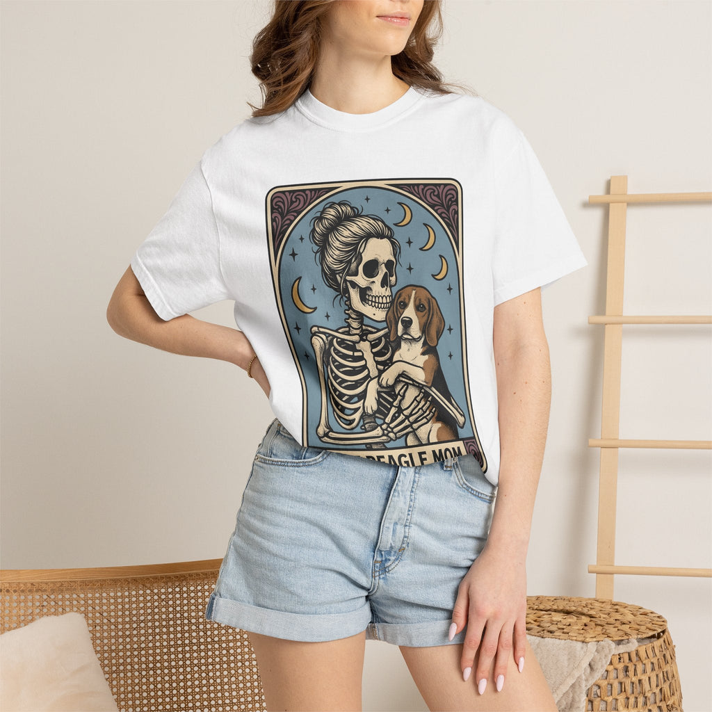 Skeleton Woman Beagle Vintage T-Shirt – Halloween Dog Mom product image 7