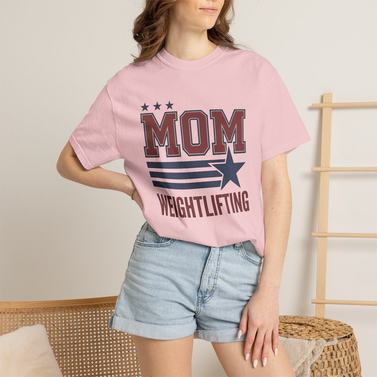 Stars Stripes Shirt Mom Fitness Gift for Women Bold Tee product image 12