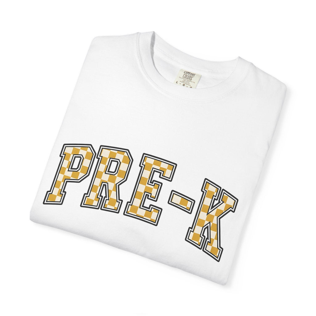 Checkerboard Letter Patches Shirt Teachers Learning Unisex product image 5