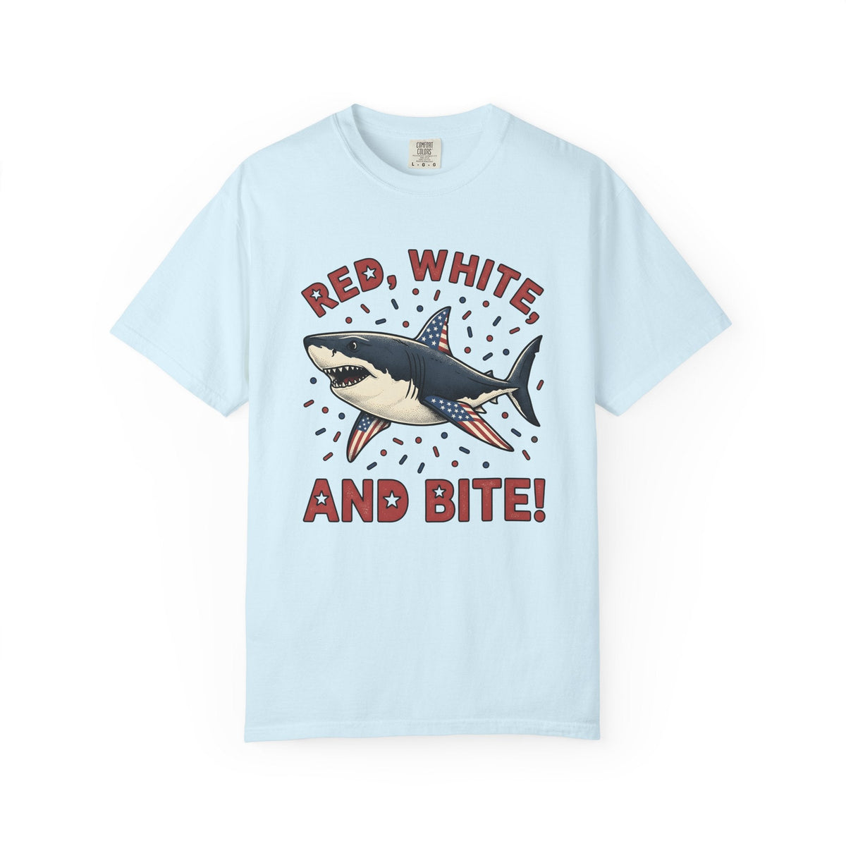 Freedom Shark Shirt 4th Of July Creatures Gift Women product image 2