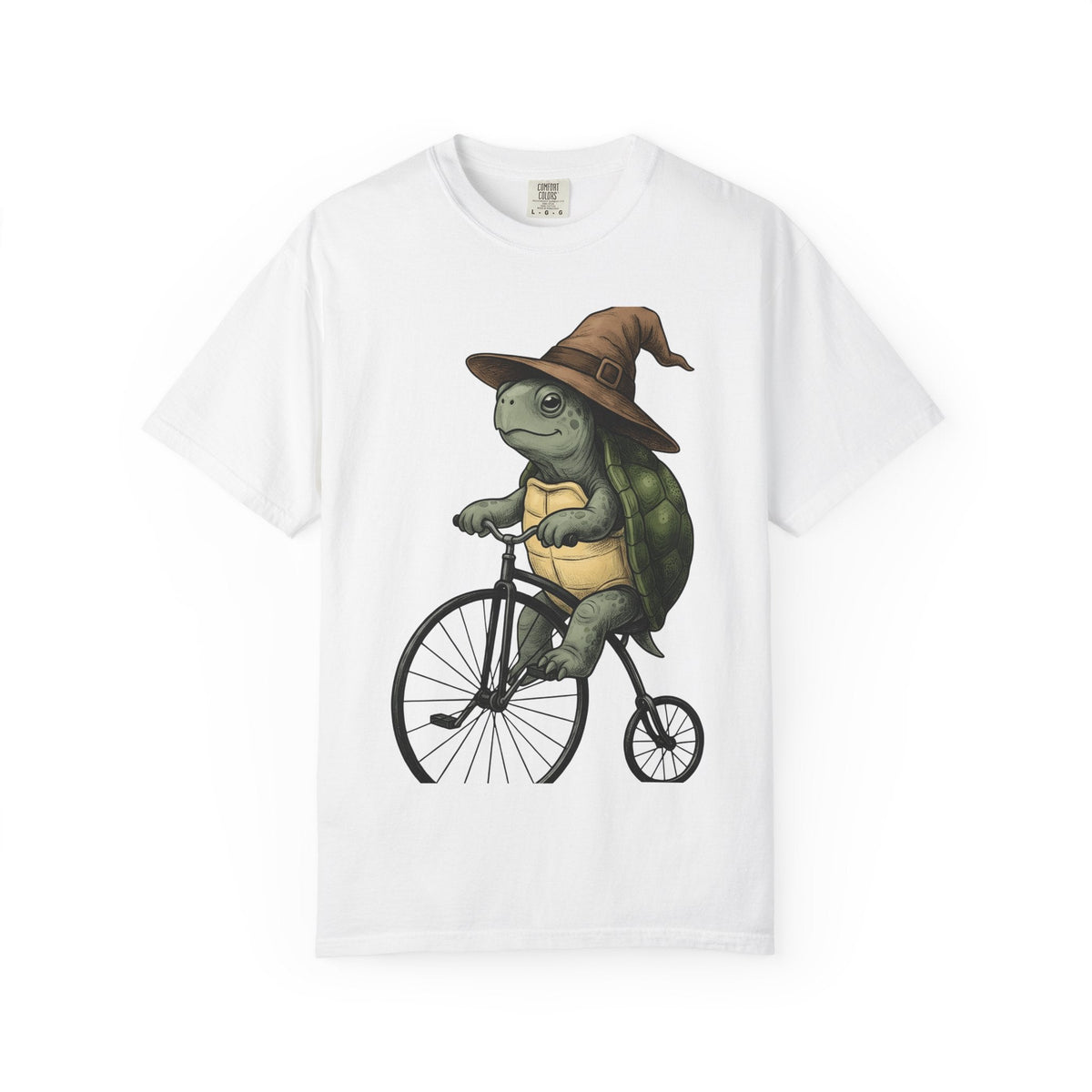 Turtle Bike Shirt Teacher Pets Unisex Gift Hand Drawn Tee product image 1