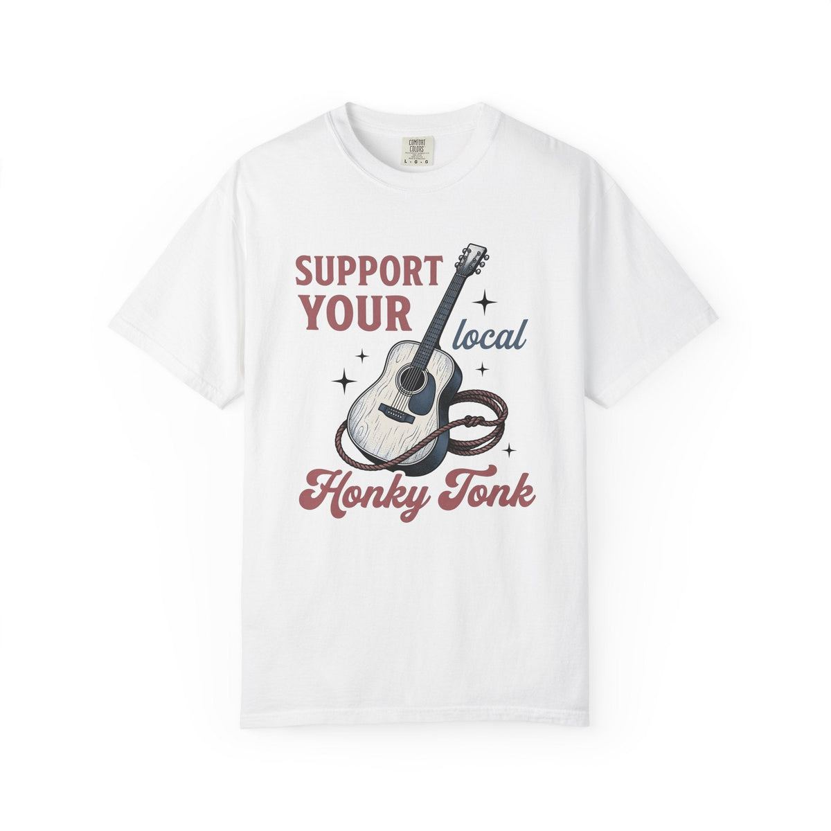 Acoustic Guitar Shirt Cowgirl Folk Gift for Women Hand product image 1