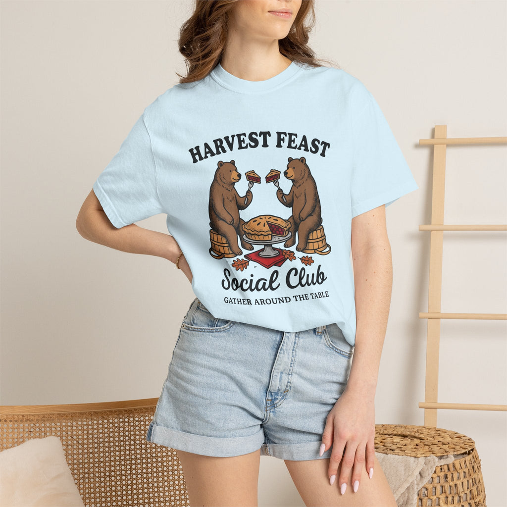 Bear Pie Vintage T-Shirt – Thanksgiving Harvest Autumn product image 9