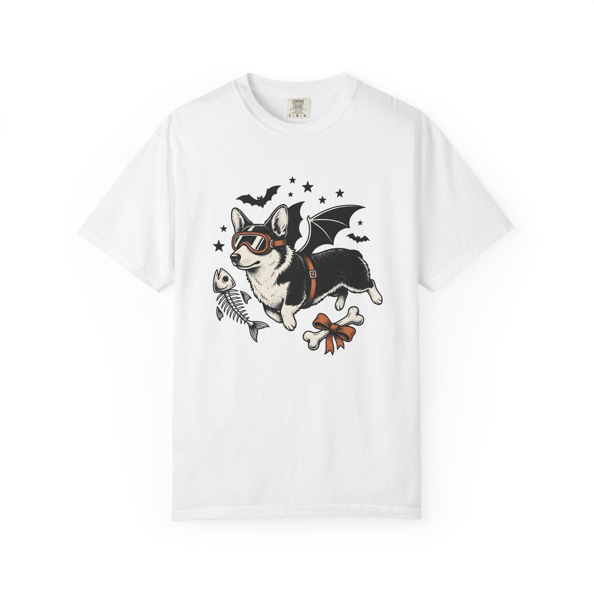 Corgi Bat Wings Shirt Halloween Animal Unisex Gift Neo product image 1