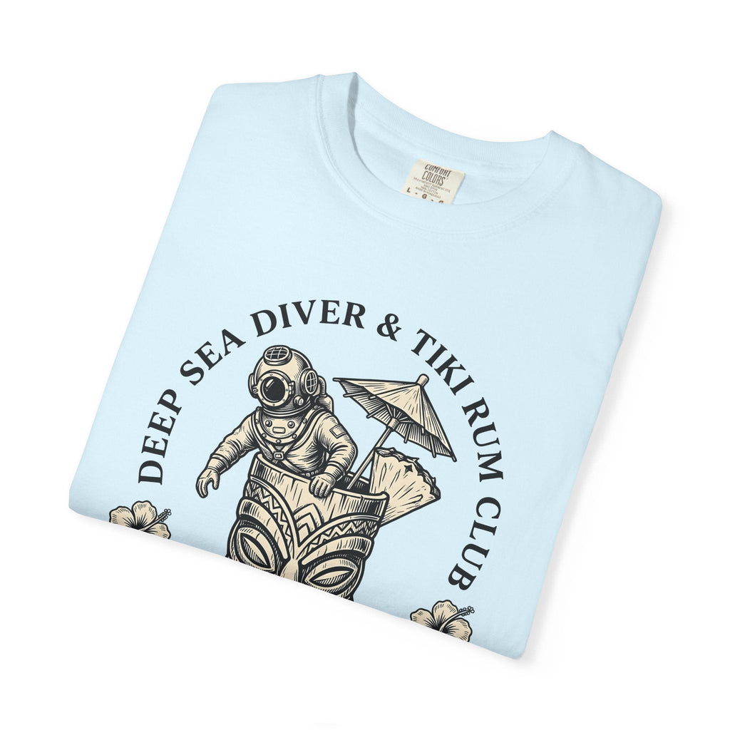 Tiki Mug Diver Shirt Drinks Tropical Unisex Gift Vintage Tee Scuba Diver T-Shirt