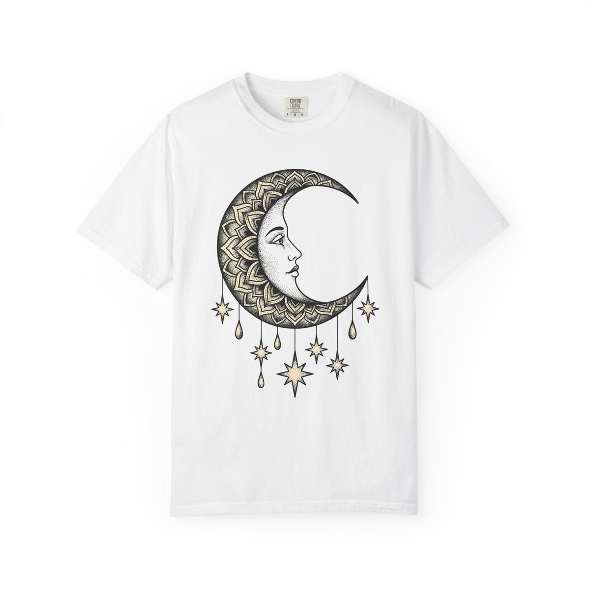 Crescent Moon Shirt Boho Chic Astrology Unisex Gift Henna product image 1