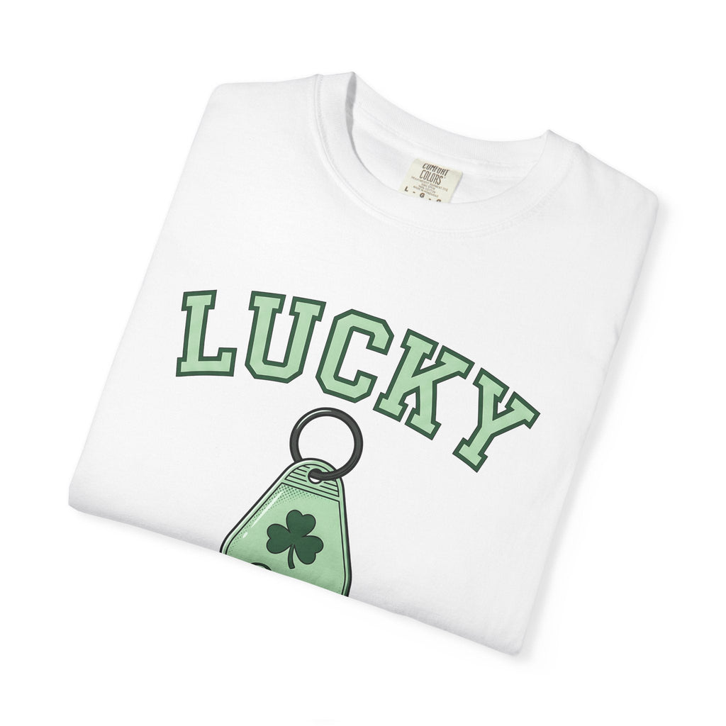 Shamrock Keychain Shirt St Patrick's Day Luck Unisex Gift Bold Graphic Tee