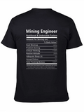 Mining Engineer Nutritional Facts T-Shirt product image 1