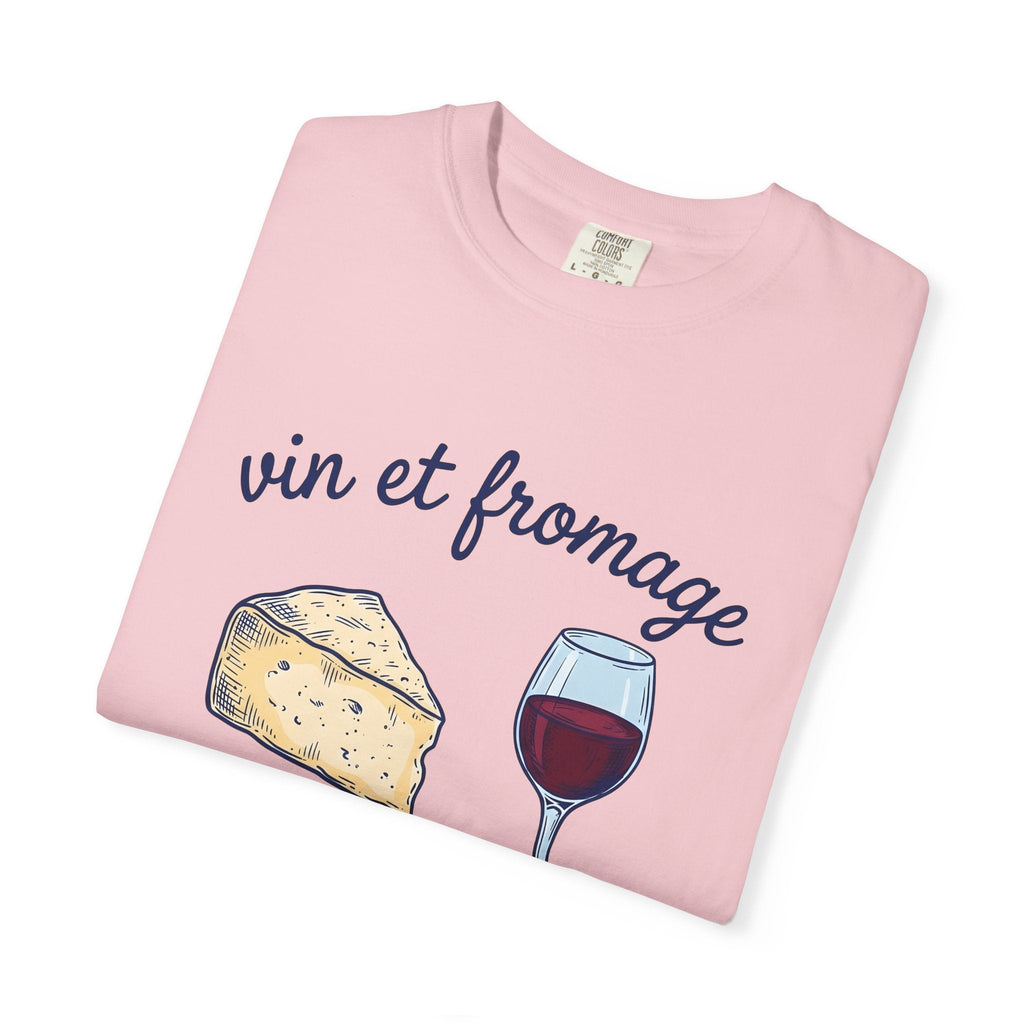 Wine Cheese Shirt Drinks Foodie Unisex Gift Hand Drawn Tee product image 11