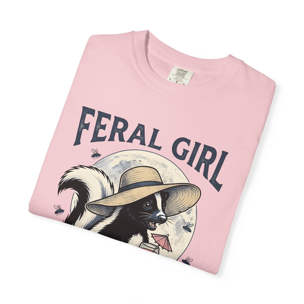 Skunk Cap Shirt Summer Wildlife Unisex Gift Retro Tee Skunk Hat T-Shirt Vacation