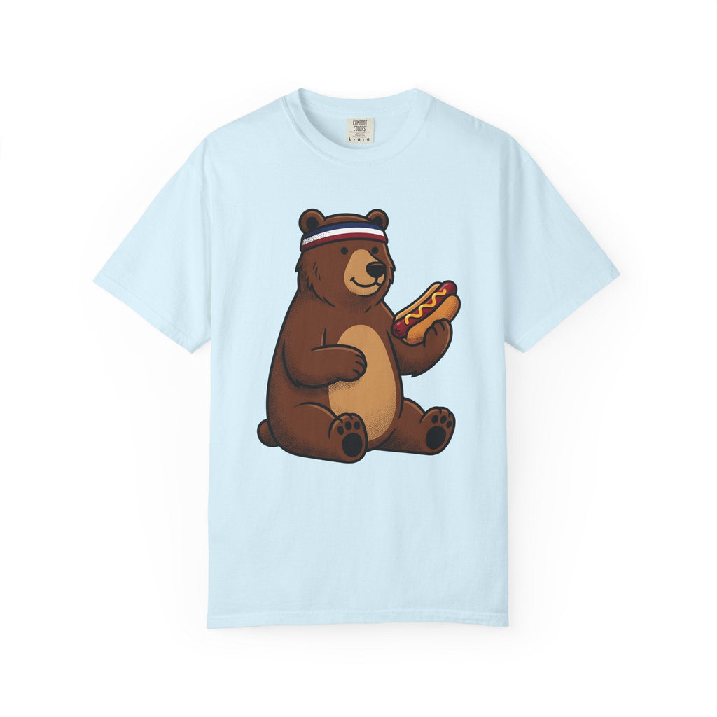 Bear Sausage Shirt America Flag Unisex Gift Comic Tee product image 2