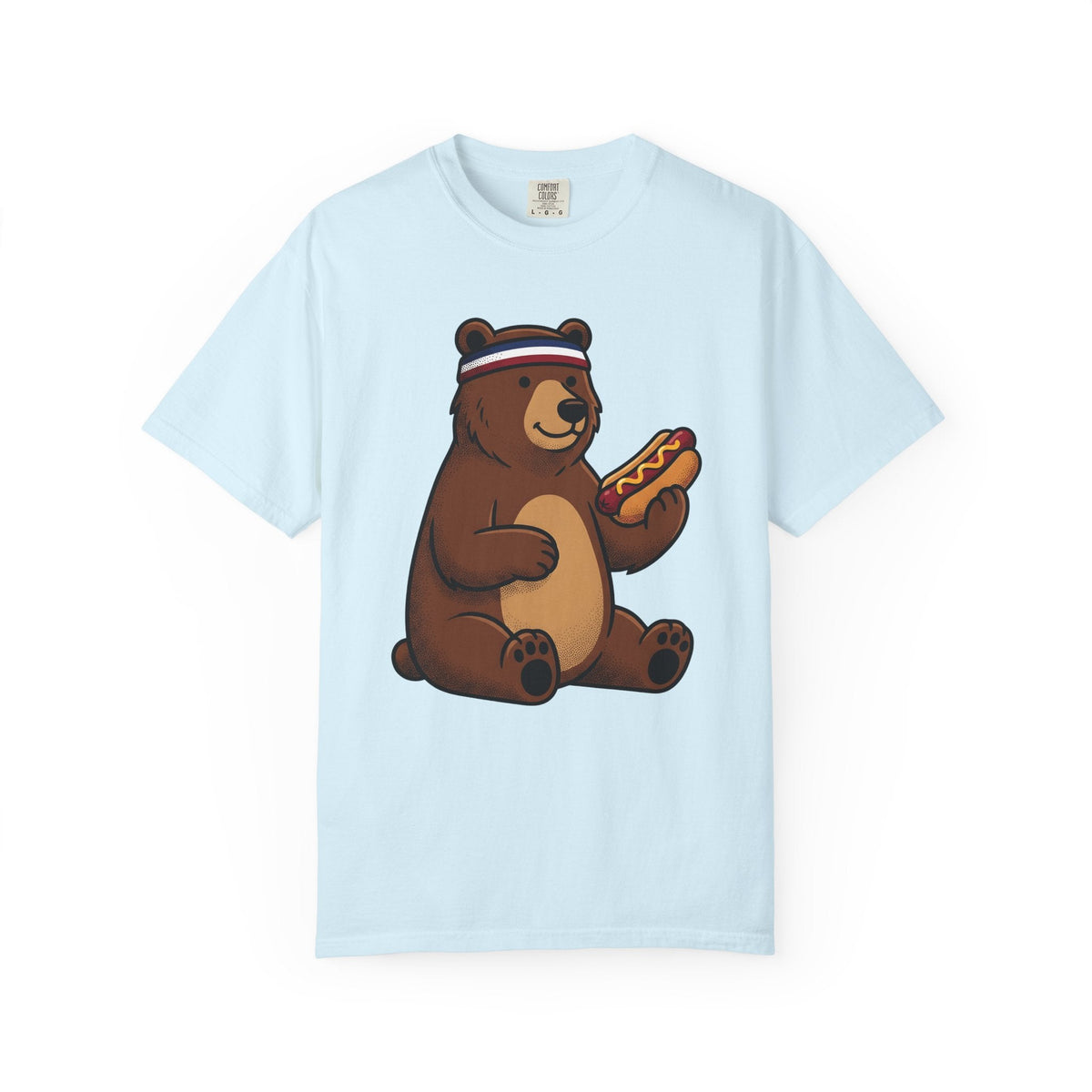 Bear Sausage Shirt America Flag Unisex Gift Comic Tee product image 2