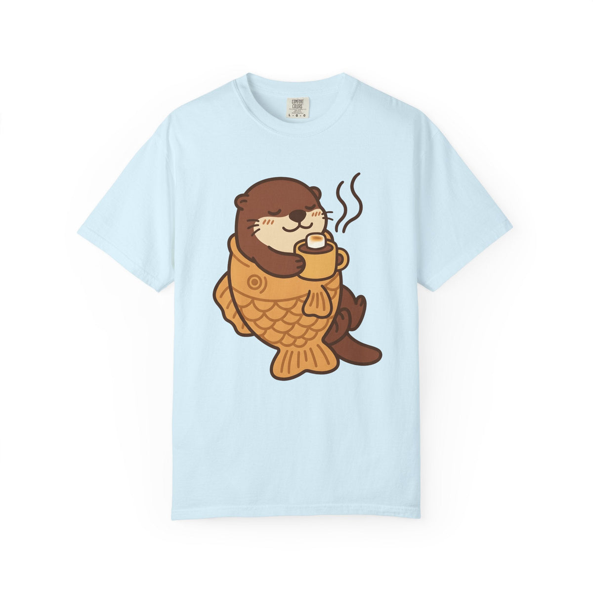 Otter Cupcake Shirt Coffee Wildlife Unisex Gift Cute Tee product image 2