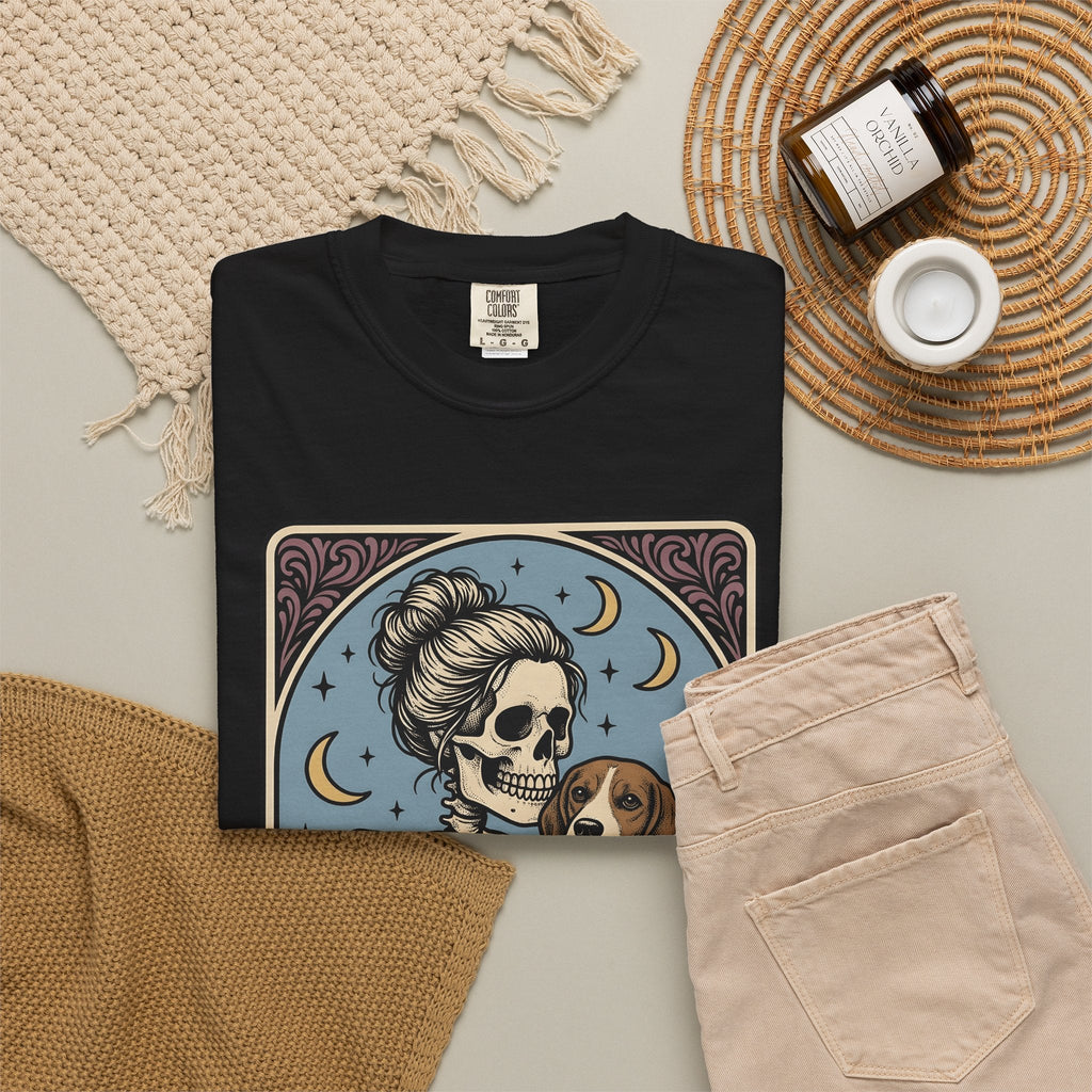 Skeleton Woman Beagle Vintage T-Shirt – Halloween Dog Mom product image 16